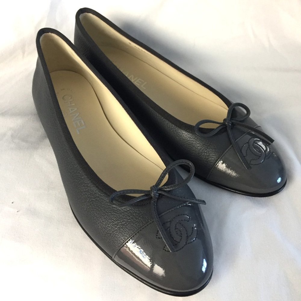 Chanel Patent Leather Ballet Flats / NEW